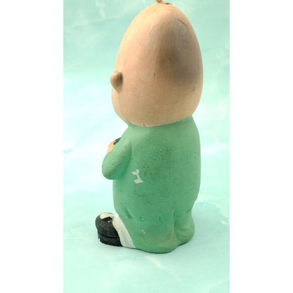 Retirement Fund Piggy Bank Bum Man Hobo Chalkware Ceramic Figurine Vintage READ - Picture 9 of 12
